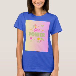 ガールパワーデザイン Tシャツ