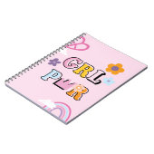 ガールパワーパターン ノートブック (左側)