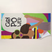 ガールパワービーチタオル ビーチタオル (正面)