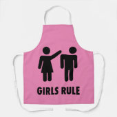 ガールパワーピンクガールズキッチンエプロン エプロン (正面)