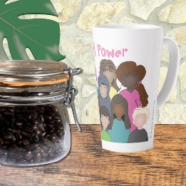 ガールパワーフェミニストラテマグ カフェラテマグ