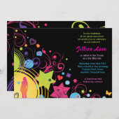 ガールパワーブライトバルミツワー招待状 招待状 (正面/裏面)