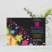 ガールパワーブライトSweet sixteen16招待状 招待状 (スタンド正面)