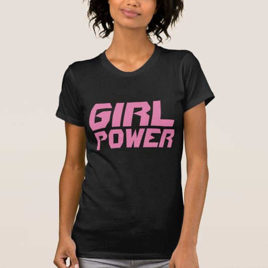 ガールパワーブラックTシャツ Tシャツ (正面)