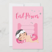 ガールパワーベビー発表カード 案内状 (正面)