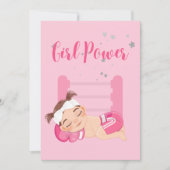 ガールパワーベビー発表カード 案内状 (正面)