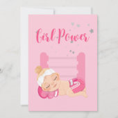 ガールパワーベビー発表カード 案内状 (正面)