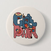 ガールパワーボタン 缶バッジ (正面)