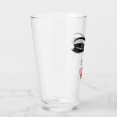 ガールパワーレッドキスリップメイクアップブライダルシャワー タンブラーグラス (右)