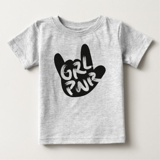 ガールパワーロック ベビーTシャツ (正面)
