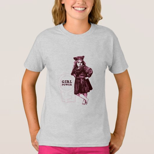 ガールパワーヴィンテージ Tシャツ (正面)