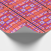 ガールパワー湾曲プレイドラッピング紙 ラッピングペーパー (角)