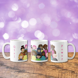 ガールパワー |ウィメンズお祝いコーヒーマグ コーヒーマグカップ