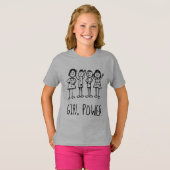 ガールパワー ガールズTシャツ Tシャツ (正面フル)