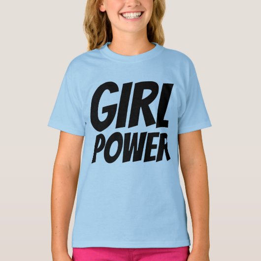 ガールパワー キッズ 女の子用Tシャツ Tシャツ (正面)