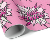 ガールパワー コミックブック ポップアート ラッピングペーパー (ロールコーナー)