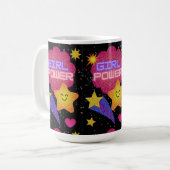 ガールパワー コーヒーマグカップ (正面左)