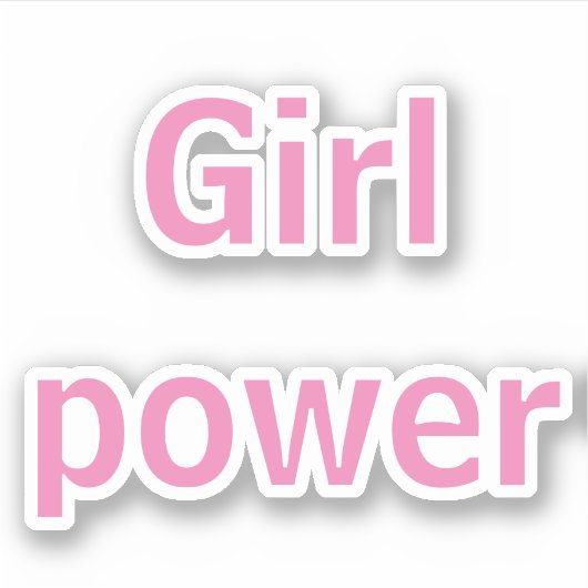ガールパワー シール (正面)