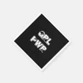 ガールパワー –  スタンダードカクテルナプキン (角)