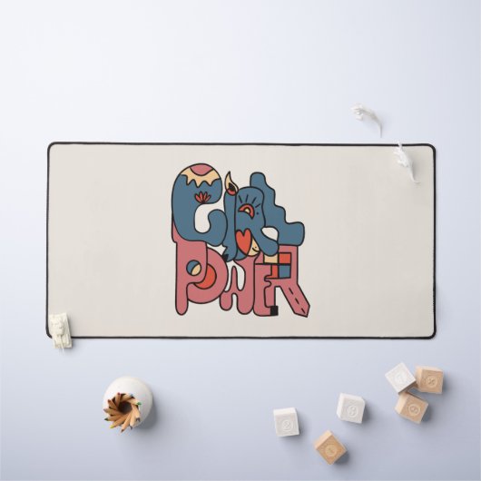 ガールパワー デスクマット (キッズテーブル)