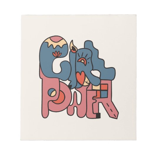 ガールパワー ノートパッド (正面)