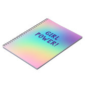 ガールパワー!パステルレインボーノート ノートブック (左側)