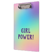 ガールパワー！パステルレインボー クリップボード (左)