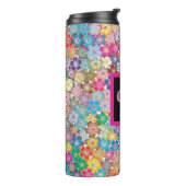 ガールパワー |ピンクガーリーの美しい山花女性 タンブラー (回転左)