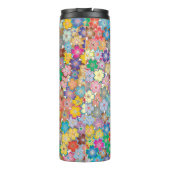 ガールパワー |ピンクガーリーの美しい山花女性 タンブラー (裏面)