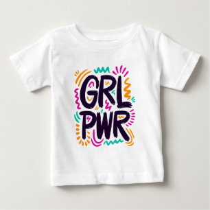 ガールパワー ベビーTシャツ