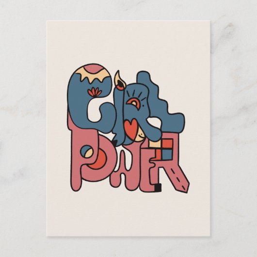 ガールパワー ポストカード (正面)