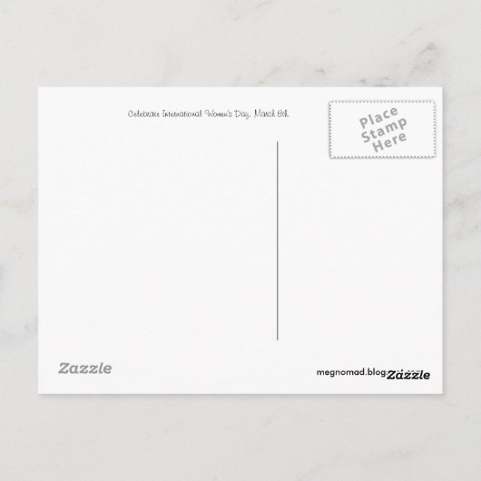 ガールパワー ポストカード (裏面)