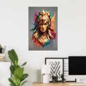 ガールパワー:女性戦士v01 ポスター (ホームオフィス)