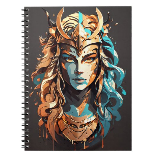 ガールパワー：女性戦士v02 ノートブック (正面)