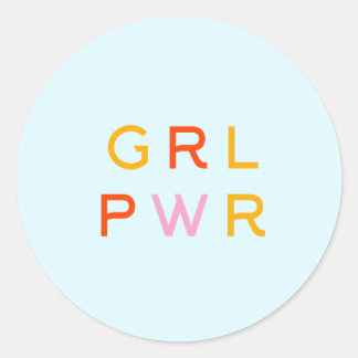 ガールパワー | GRL PWR |フェミモダンニスト |ミニマル | ラウンドシール