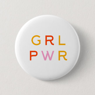 ガールパワー | GRL PWR |フェミモダンニスト |ミニマル | 缶バッジ