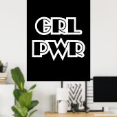 ガールパワー、Grl Pwr ポスター (ホームオフィス)