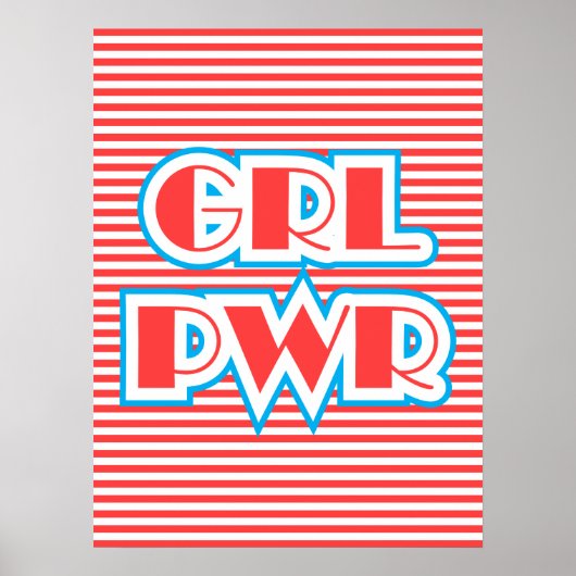 ガールパワー、Grl Pwr、赤バージョン ポスター (正面)