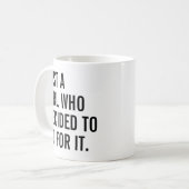 ガールパワー | Just A Girl To Go It コーヒーマグカップ (正面左)