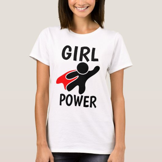 ガールパワーTシャツ&タンクトップ Tシャツ (正面)