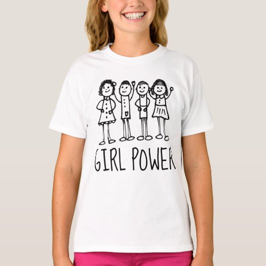 ガールパワーTシャツ Tシャツ (正面)