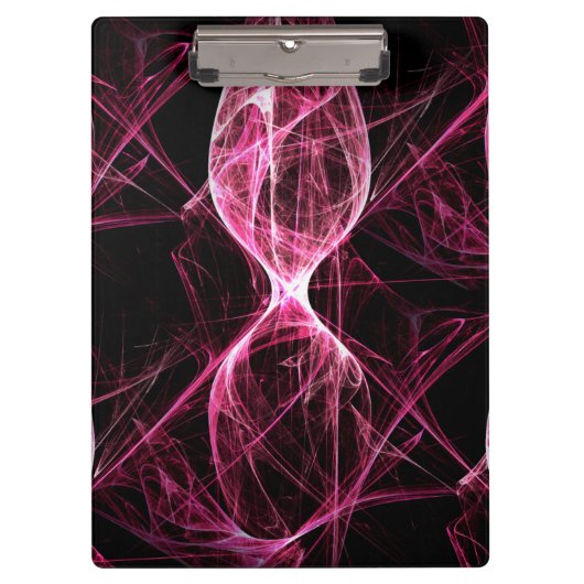 ガールパンクロックピンクエネルギー波 クリップボード (正面)