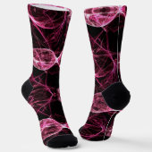 ガールパンクロックピンクエネルギー波 ソックス (傾斜あり)
