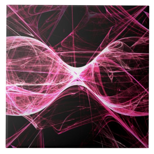 ガールパンクロックピンクエネルギー波 タイル (正面)