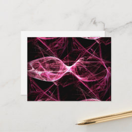 ガールパンクロックピンクエネルギー波 ポストカード