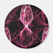 ガールパンクロックピンクエネルギー波 マグネット (正面)