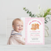 ガールパンケーキブレックファーストバースデーパーティー写真 招待状 (スタンド正面)
