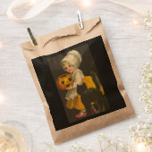 ガールパンプキンキャットヴィンテージハロウィンキャンディ フェイバーバッグ (クリップ留めされた状態)