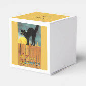 ガールパンプキンキャットヴィンテージハローウィンパーティお願いボックス フェイバーボックス (裏面サイド)