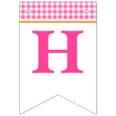 ガールパンプキンパッチトラクターピンクハッピーバースデー バンティングフラッグ (第2の旗)